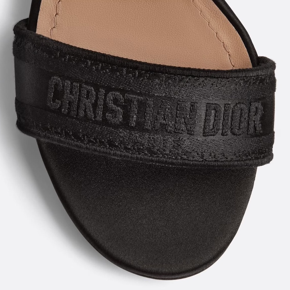 Christian Dior Dway Heeled Sandal Logo 34 black - Picture 8 of 13